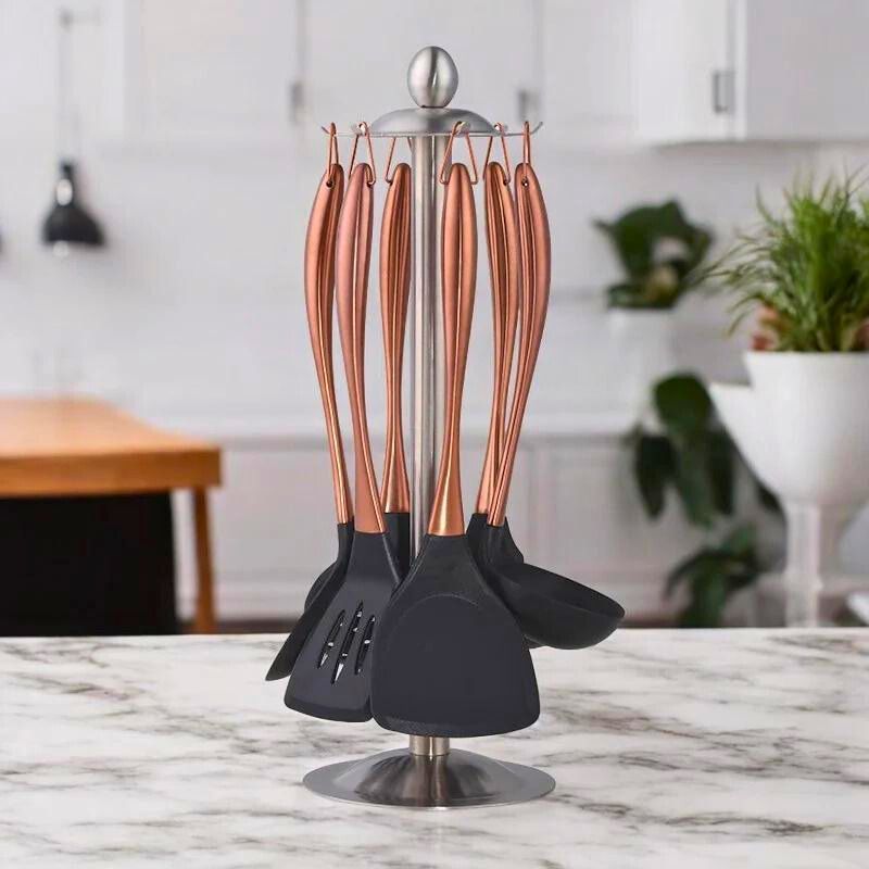 The Southern Atelier – Elegant 6 - Piece Kitchen Utensil Collection in Sleek Stainless Steel for a Refined Culinary Experience - The Southern AtelierSKU_1763119453199_307