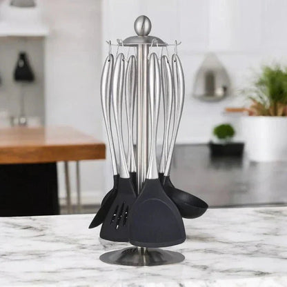 The Southern Atelier – Elegant 6 - Piece Kitchen Utensil Collection in Sleek Stainless Steel for a Refined Culinary Experience - The Southern AtelierSKU_1763119453199_45
