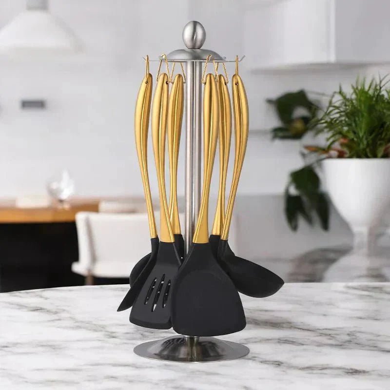 The Southern Atelier – Elegant 6 - Piece Kitchen Utensil Collection in Sleek Stainless Steel for a Refined Culinary Experience - The Southern AtelierSKU_1763119453199_683