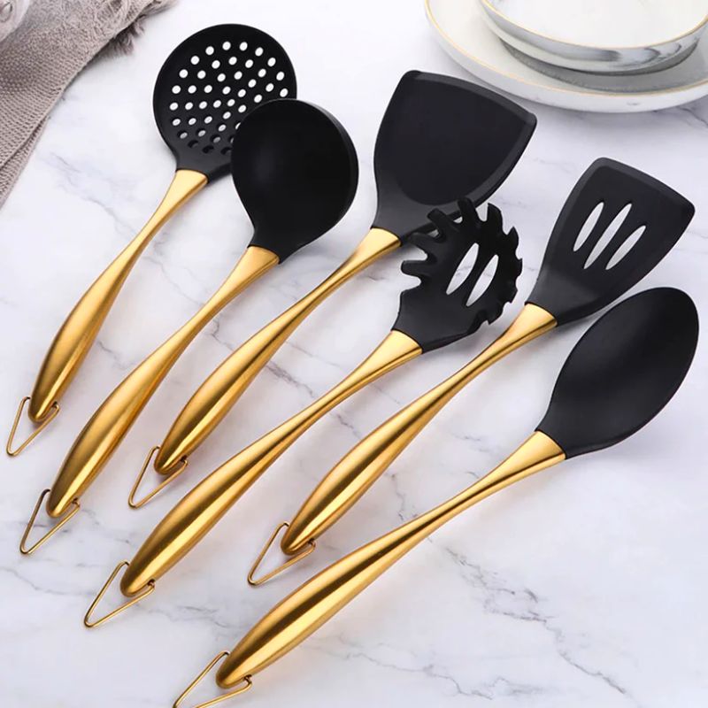 The Southern Atelier – Elegant 6 - Piece Kitchen Utensil Collection in Sleek Stainless Steel for a Refined Culinary Experience - The Southern AtelierSKU_1763119453199_736
