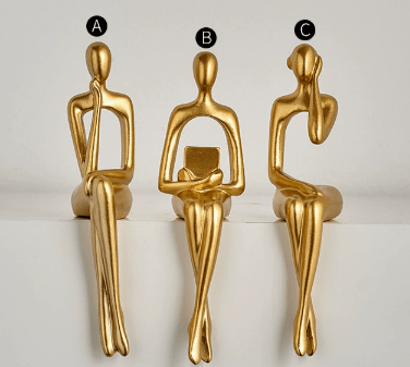 The Southern Atelier – Elegant Abstract Book Shelf Display Sculpture in Minimalist Design for a Stylish Centrepiece - The Southern Atelier