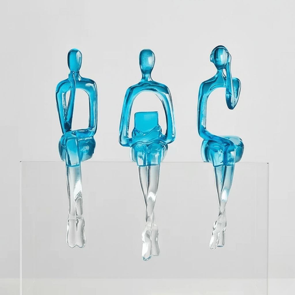 The Southern Atelier – Elegant Abstract Book Shelf Display Sculpture in Minimalist Design for a Stylish Centrepiece - The Southern AtelierSKU_1763119433376_450