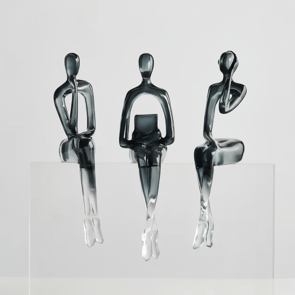 The Southern Atelier – Elegant Abstract Book Shelf Display Sculpture in Minimalist Design for a Stylish Centrepiece - The Southern AtelierSKU_1763119433376_950