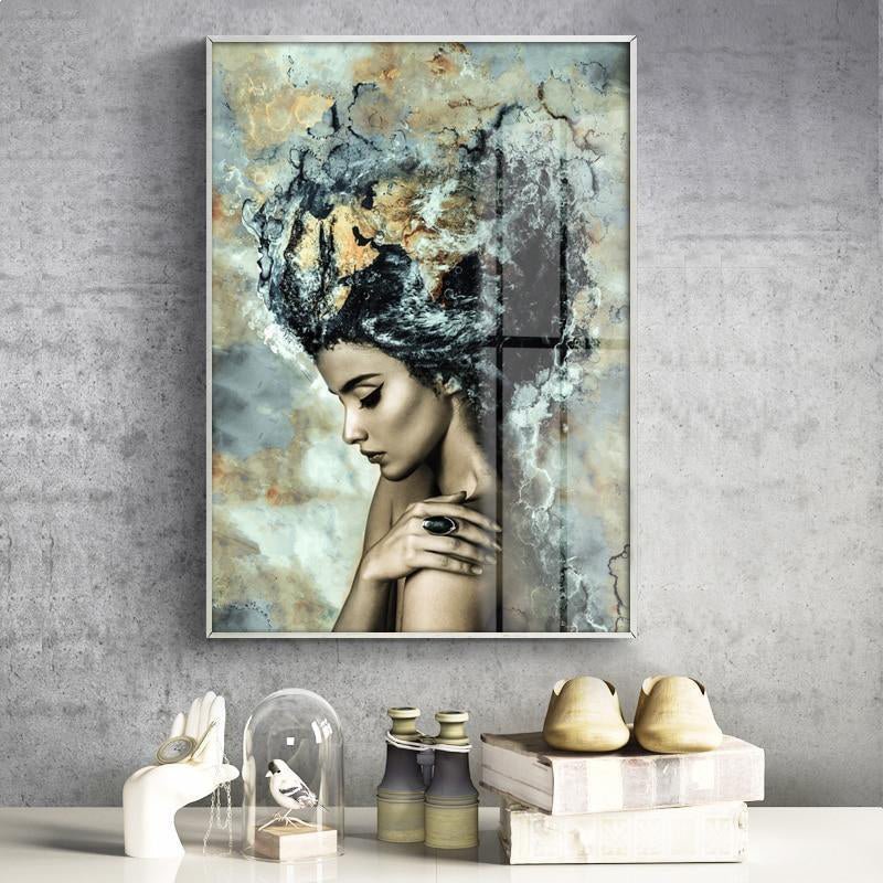 The Southern Atelier – Elegant Abstract Canvas Depicting Feminine Beauty for a Serene Ambiance - The Southern AtelierSKU_1765807246179_55