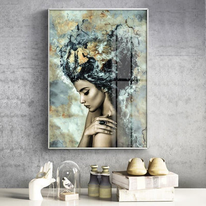The Southern Atelier – Elegant Abstract Canvas Depicting Feminine Beauty for a Serene Ambiance - The Southern AtelierSKU_1765807246179_55