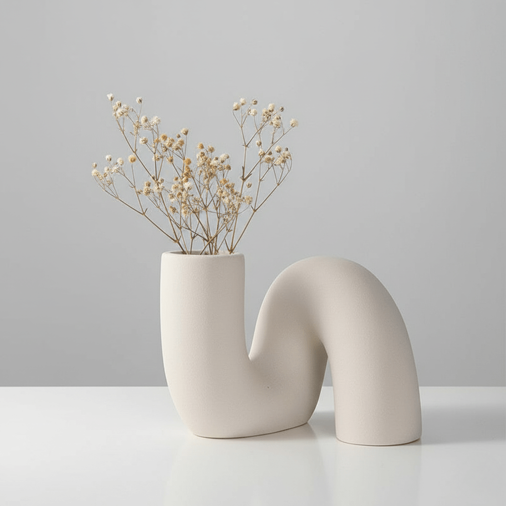 The Southern Atelier – Elegant Abstract Ceramic Vase for a Stylish Centrepiece - The Southern AtelierSKU_1763119417383_335