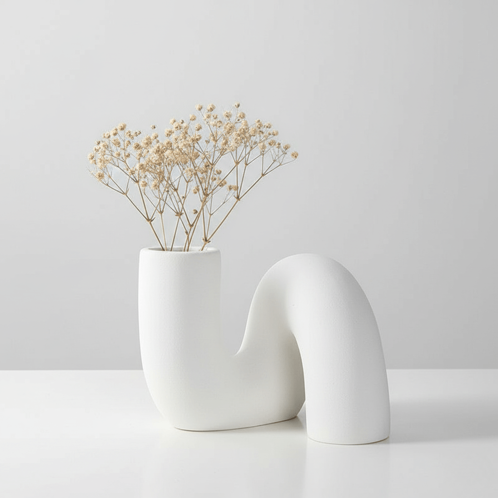 The Southern Atelier – Elegant Abstract Ceramic Vase for a Stylish Centrepiece - The Southern AtelierSKU_1763119417383_982