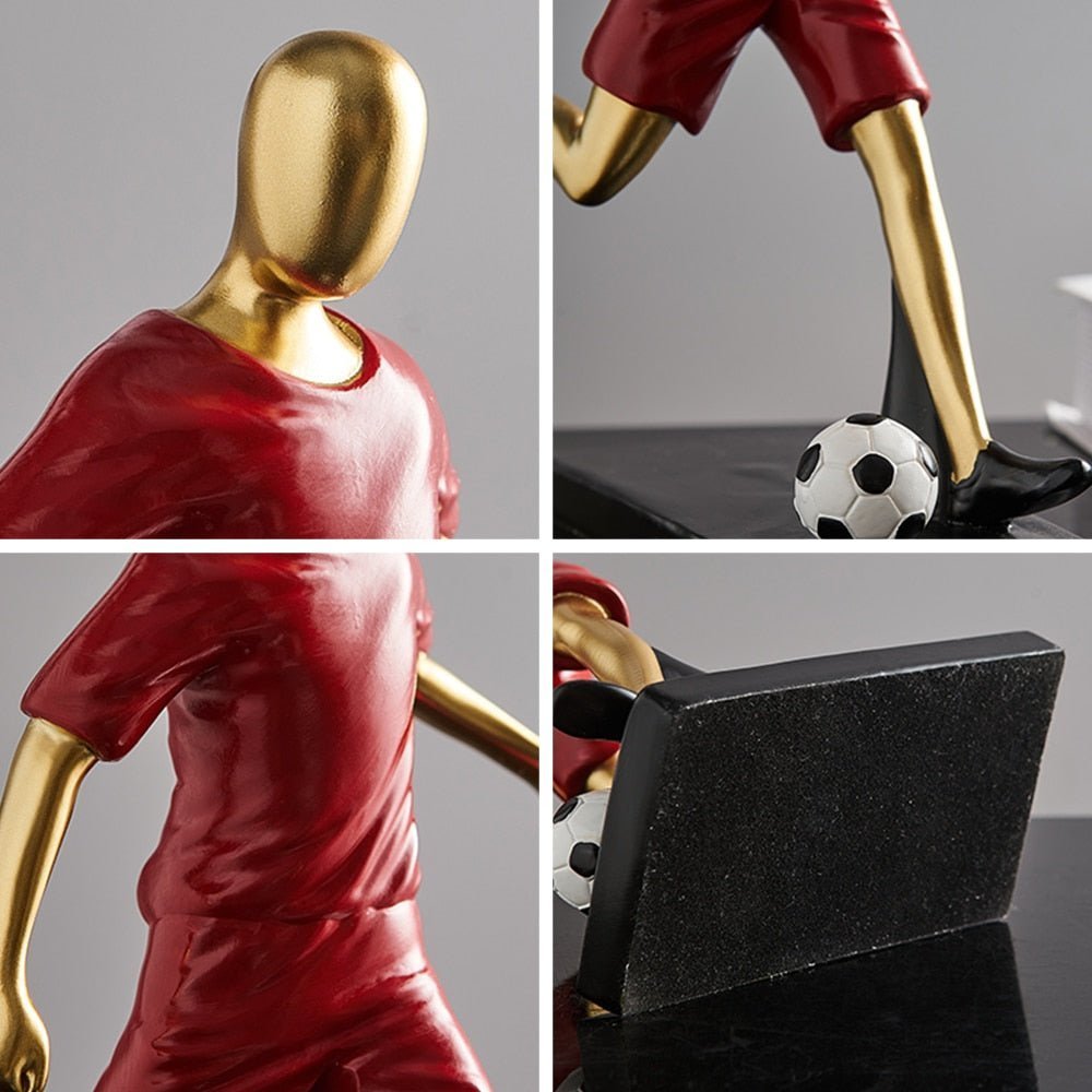 The Southern Atelier – Elegant Abstract Footballer Sculpture in Polished Resin for a Sophisticated Touch - The Southern AtelierSKU_1765807367422_16