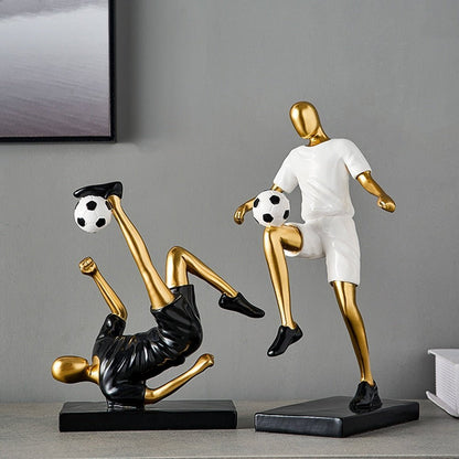 The Southern Atelier – Elegant Abstract Footballer Sculpture in Polished Resin for a Sophisticated Touch - The Southern AtelierSKU_1765807367422_16