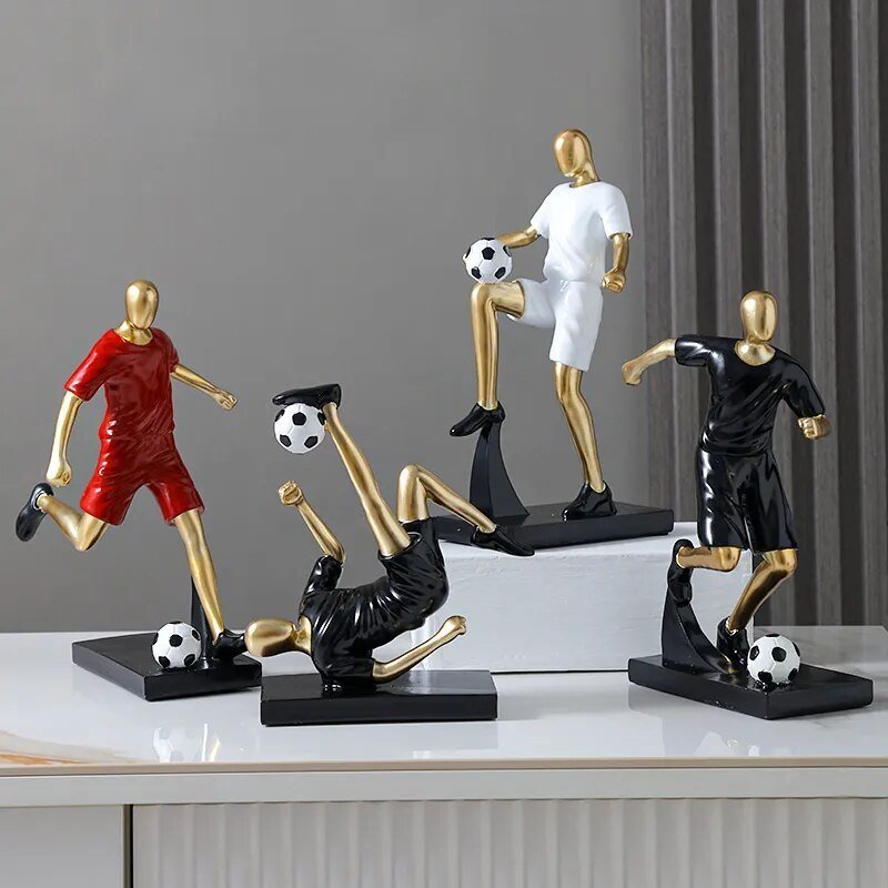 The Southern Atelier – Elegant Abstract Footballer Sculpture in Polished Resin for a Sophisticated Touch - The Southern AtelierSKU_1765807367422_16