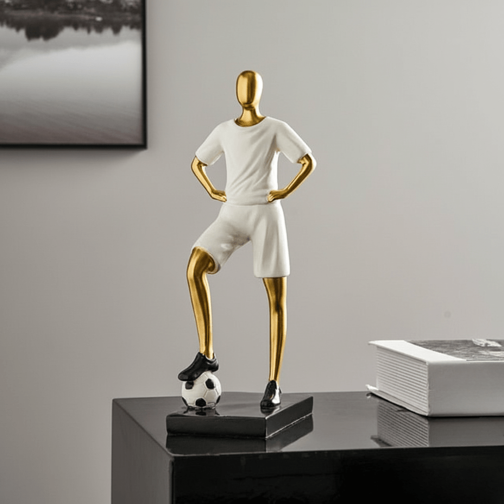 The Southern Atelier – Elegant Abstract Footballer Sculpture in Polished Resin for a Sophisticated Touch - The Southern AtelierSKU_1765807367422_48