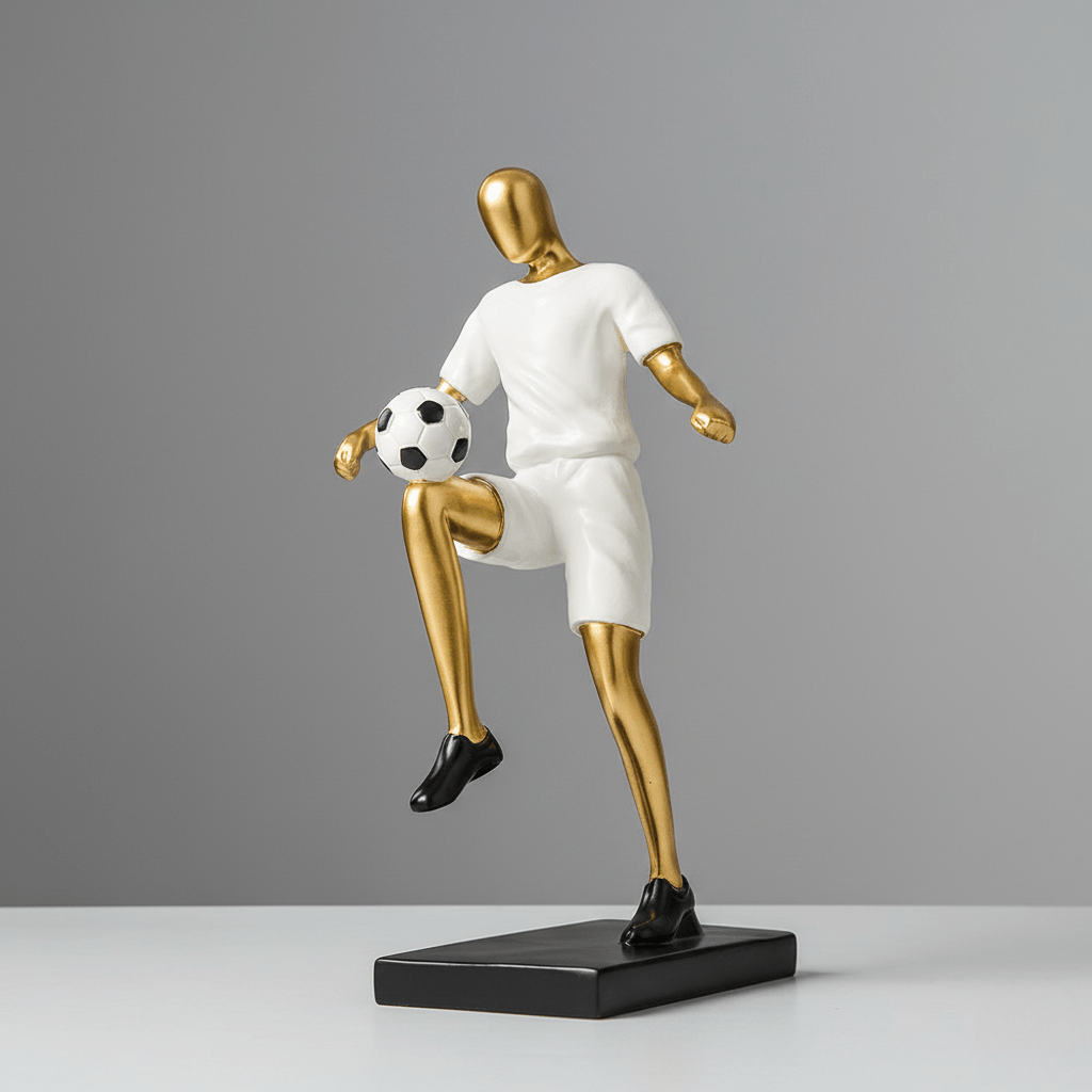 The Southern Atelier – Elegant Abstract Footballer Sculpture in Polished Resin for a Sophisticated Touch - The Southern AtelierSKU_1765807367422_675