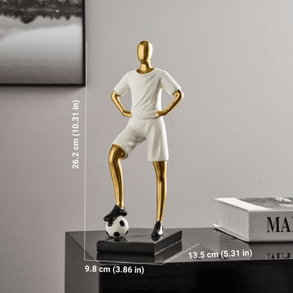 The Southern Atelier – Elegant Abstract Footballer Sculpture in Polished Resin for a Sophisticated Touch - The Southern AtelierSKU_1765807367422_815