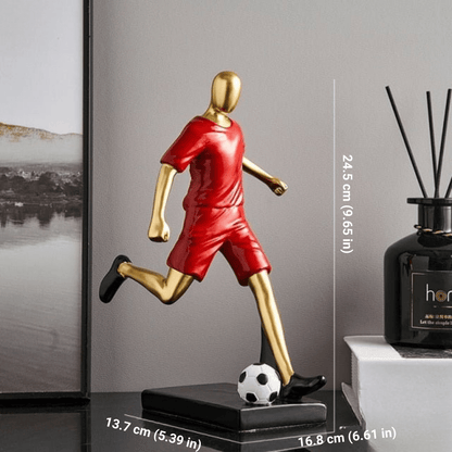 The Southern Atelier – Elegant Abstract Footballer Sculpture in Polished Resin for a Sophisticated Touch - The Southern AtelierSKU_1765807367422_815