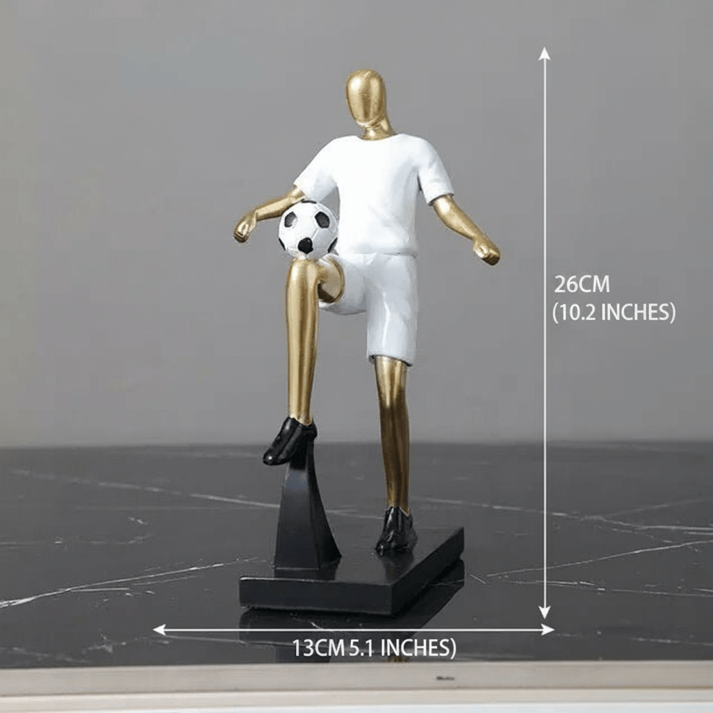 The Southern Atelier – Elegant Abstract Footballer Sculpture in Polished Resin for a Sophisticated Touch - The Southern AtelierSKU_1765807367422_815