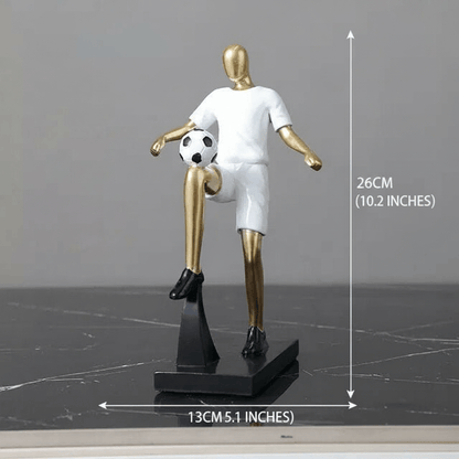 The Southern Atelier – Elegant Abstract Footballer Sculpture in Polished Resin for a Sophisticated Touch - The Southern AtelierSKU_1765807367422_815