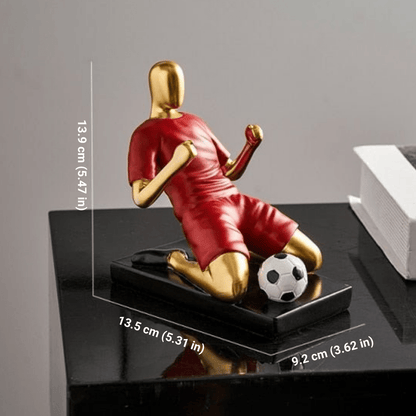 The Southern Atelier – Elegant Abstract Footballer Sculpture in Polished Resin for a Sophisticated Touch - The Southern AtelierSKU_1765807367422_815
