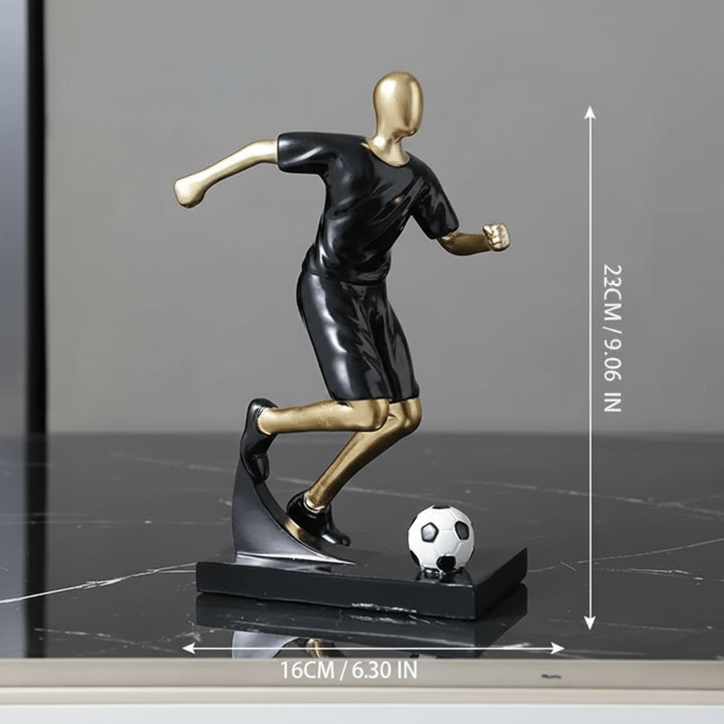 The Southern Atelier – Elegant Abstract Footballer Sculpture in Polished Resin for a Sophisticated Touch - The Southern AtelierSKU_1765807367422_815