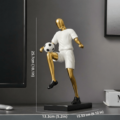 The Southern Atelier – Elegant Abstract Footballer Sculpture in Polished Resin for a Sophisticated Touch - The Southern AtelierSKU_1765807367422_815