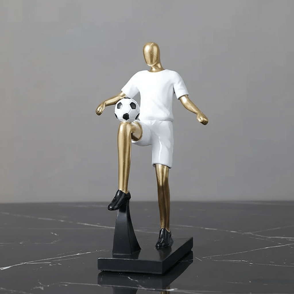 The Southern Atelier – Elegant Abstract Footballer Sculpture in Polished Resin for a Sophisticated Touch - The Southern AtelierSKU_1765807367422_856