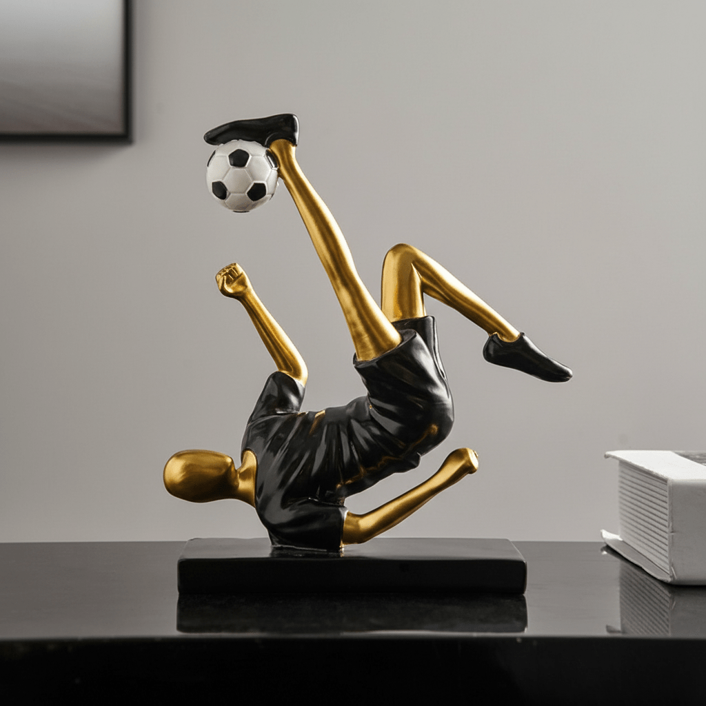 The Southern Atelier – Elegant Abstract Footballer Sculpture in Polished Resin for a Sophisticated Touch - The Southern AtelierSKU_1765807367422_859