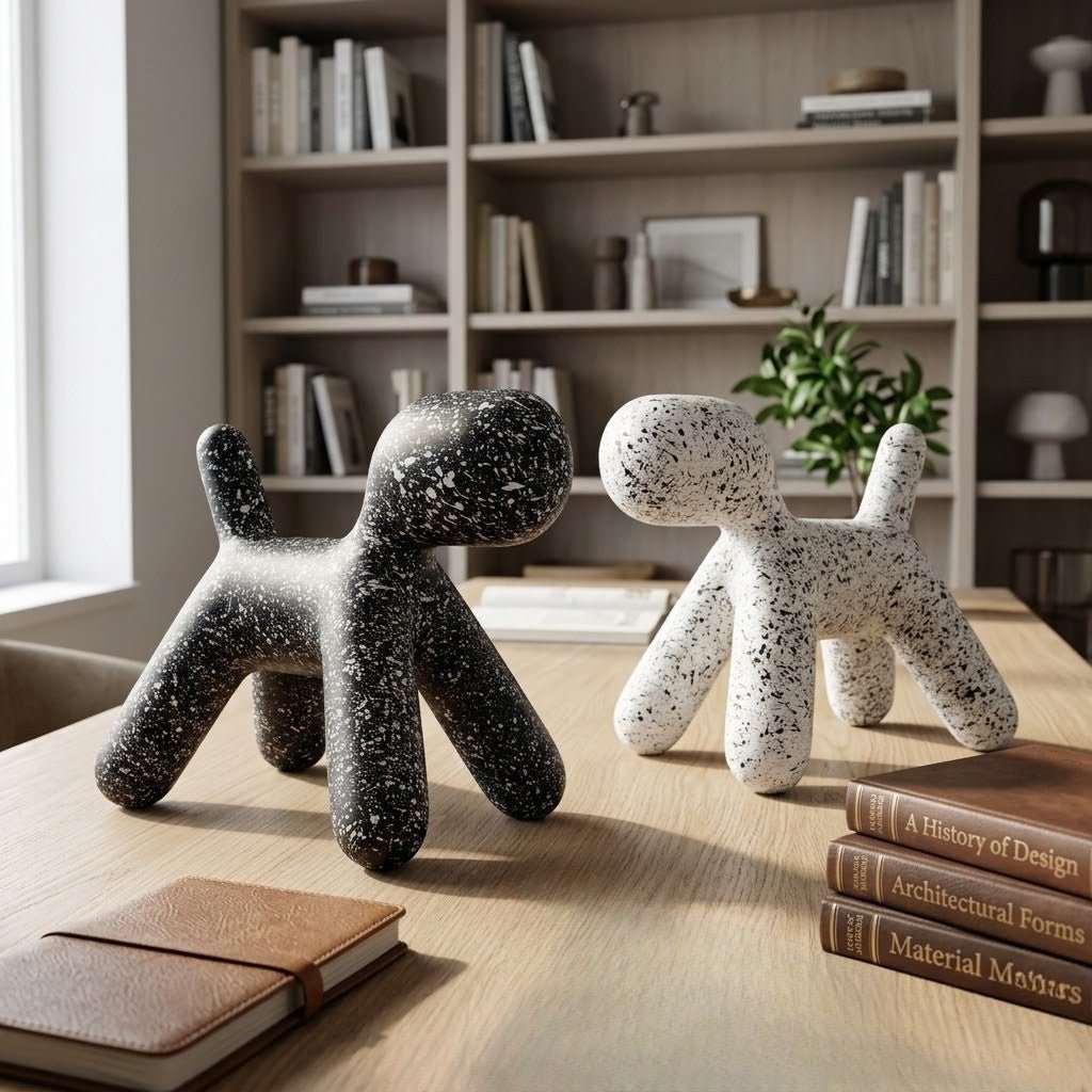 The Southern Atelier – Elegant Abstract Spotted Dog Sculpture for a Charming Display - The Southern AtelierSKU_1774883087262_735