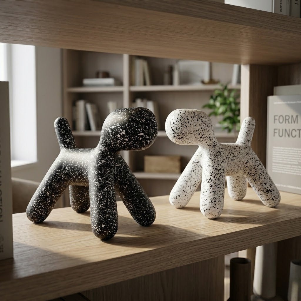 The Southern Atelier – Elegant Abstract Spotted Dog Sculpture for a Charming Display - The Southern AtelierSKU_1774883087262_735