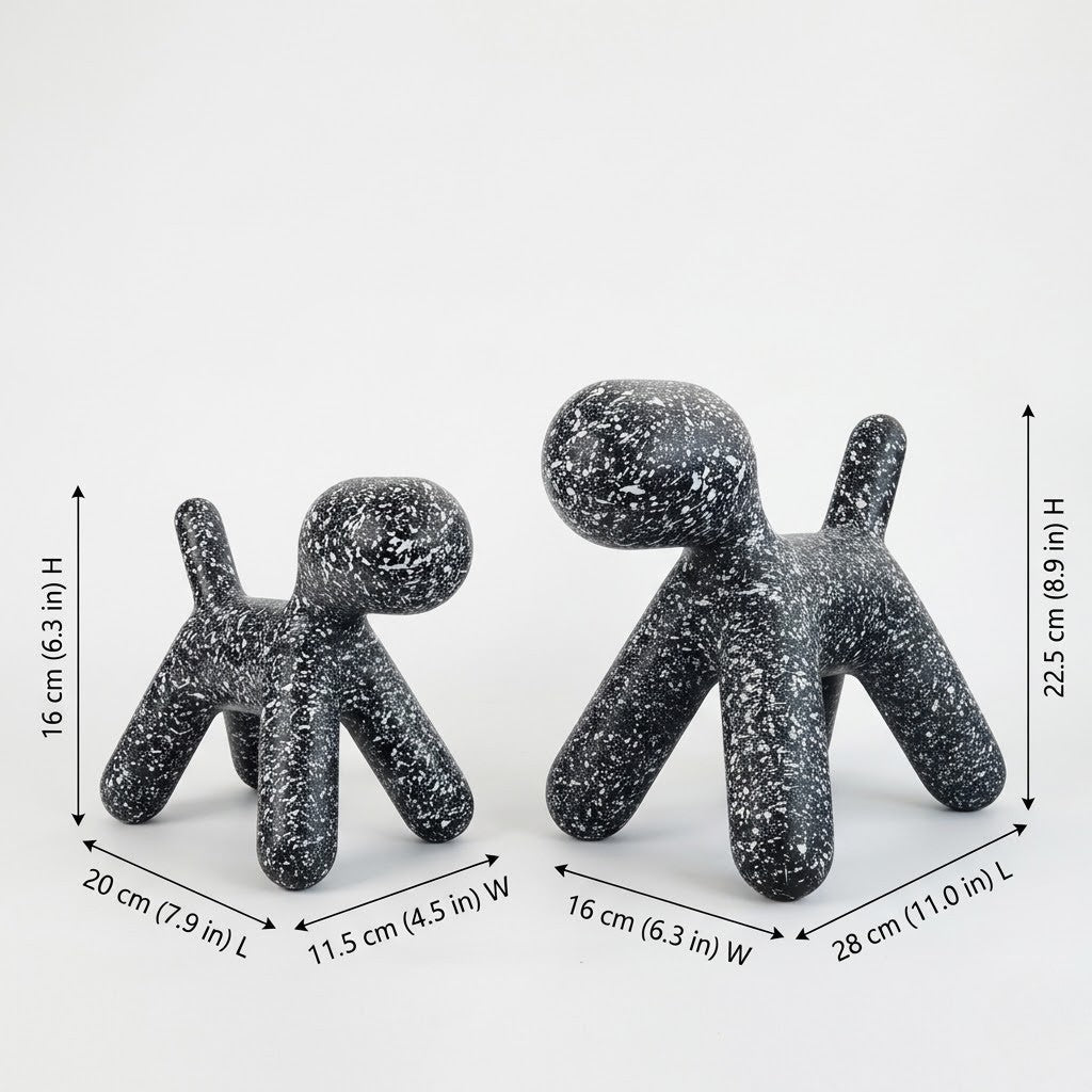 The Southern Atelier – Elegant Abstract Spotted Dog Sculpture for a Charming Display - The Southern AtelierSKU_1774883087262_765