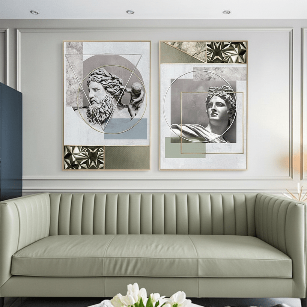 The Southern Atelier – Elegant Abstract Statue Wall Paintings for a Refined Aesthetic - The Southern AtelierSKU_1763119413820_567