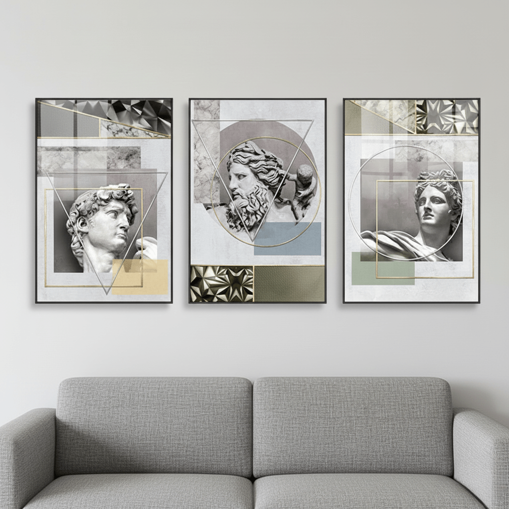 The Southern Atelier – Elegant Abstract Statue Wall Paintings for a Refined Aesthetic - The Southern AtelierSKU_1763119413820_567