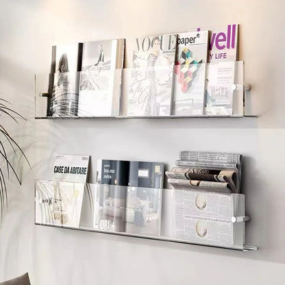 The Southern Atelier – Elegant Acrylic Wall - Mounted Magazine Rack for a Stylish Organisation with Timeless Charm - The Southern AtelierSKU_1758918174161_639