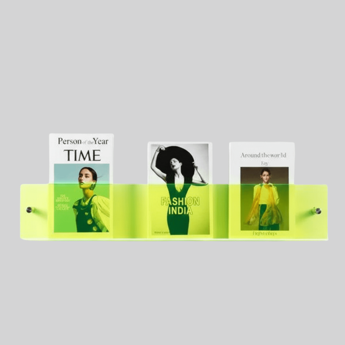 The Southern Atelier – Elegant Acrylic Wall - Mounted Magazine Rack for a Stylish Organisation with Timeless Charm - The Southern AtelierSKU_1758918174162_366