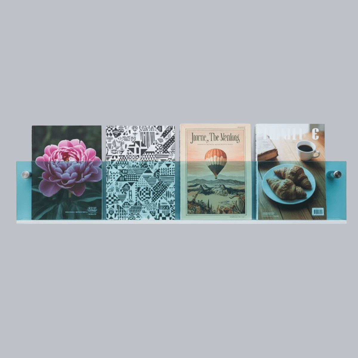 The Southern Atelier – Elegant Acrylic Wall - Mounted Magazine Rack for a Stylish Organisation with Timeless Charm - The Southern AtelierSKU_1758918174162_758