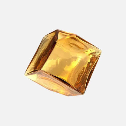 The Southern Atelier – Elegant Amber Glass Cube Vase for Chic Living Spaces, with Timeless Charm - The Southern AtelierSKU_1765807383465_258