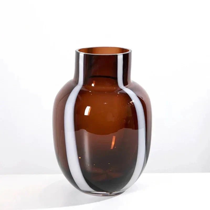 The Southern Atelier – Elegant Amber Glass Prism Vase for Contemporary Spaces, Infusing Warmth and Sophistication - The Southern AtelierSKU_1765807274173_316