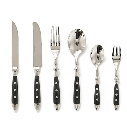 The Southern Atelier - Elegant Black Steel Cutlery Set - The Southern AtelierSKU_1762349660411_122