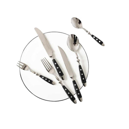 The Southern Atelier - Elegant Black Steel Cutlery Set - The Southern AtelierSKU_1762349660411_673