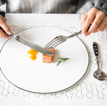 The Southern Atelier - Elegant Black Steel Cutlery Set - The Southern AtelierSKU_1762349660411_673