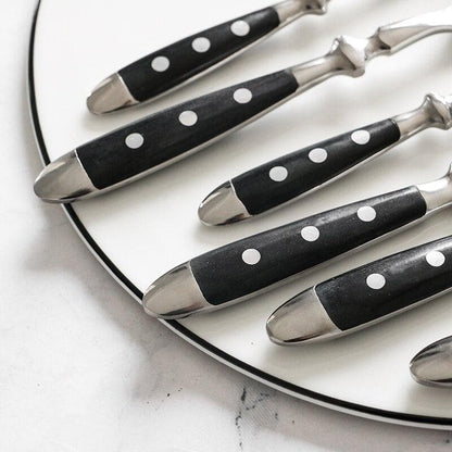 The Southern Atelier - Elegant Black Steel Cutlery Set - The Southern AtelierSKU_1762349660411_673