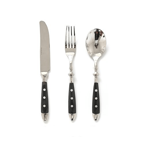 The Southern Atelier - Elegant Black Steel Cutlery Set - The Southern AtelierSKU_1762349660411_837