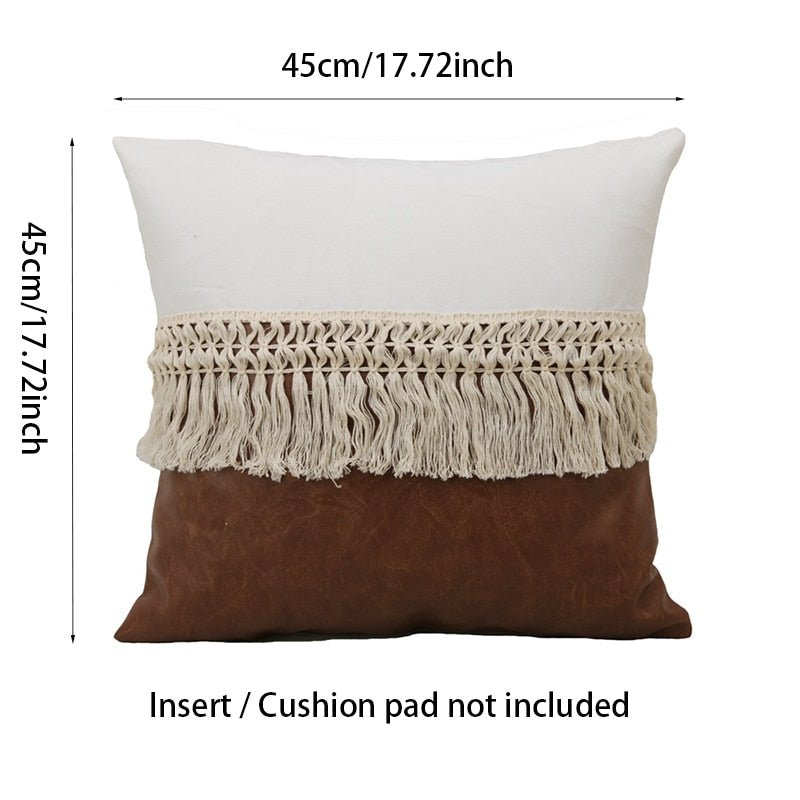 The Southern Atelier – Elegant Boho - Inspired Cushion Cover Set with Tassel Accents for a Serene Ambience - The Southern AtelierSKU_1758918476196_472
