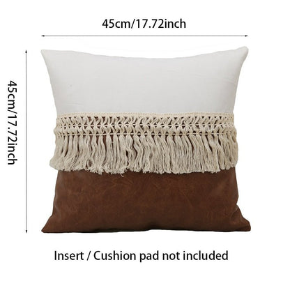 The Southern Atelier – Elegant Boho - Inspired Cushion Cover Set with Tassel Accents for a Serene Ambience - The Southern AtelierSKU_1758918476196_472