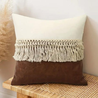 The Southern Atelier – Elegant Boho - Inspired Cushion Cover Set with Tassel Accents for a Serene Ambience - The Southern AtelierSKU_1758918476196_472