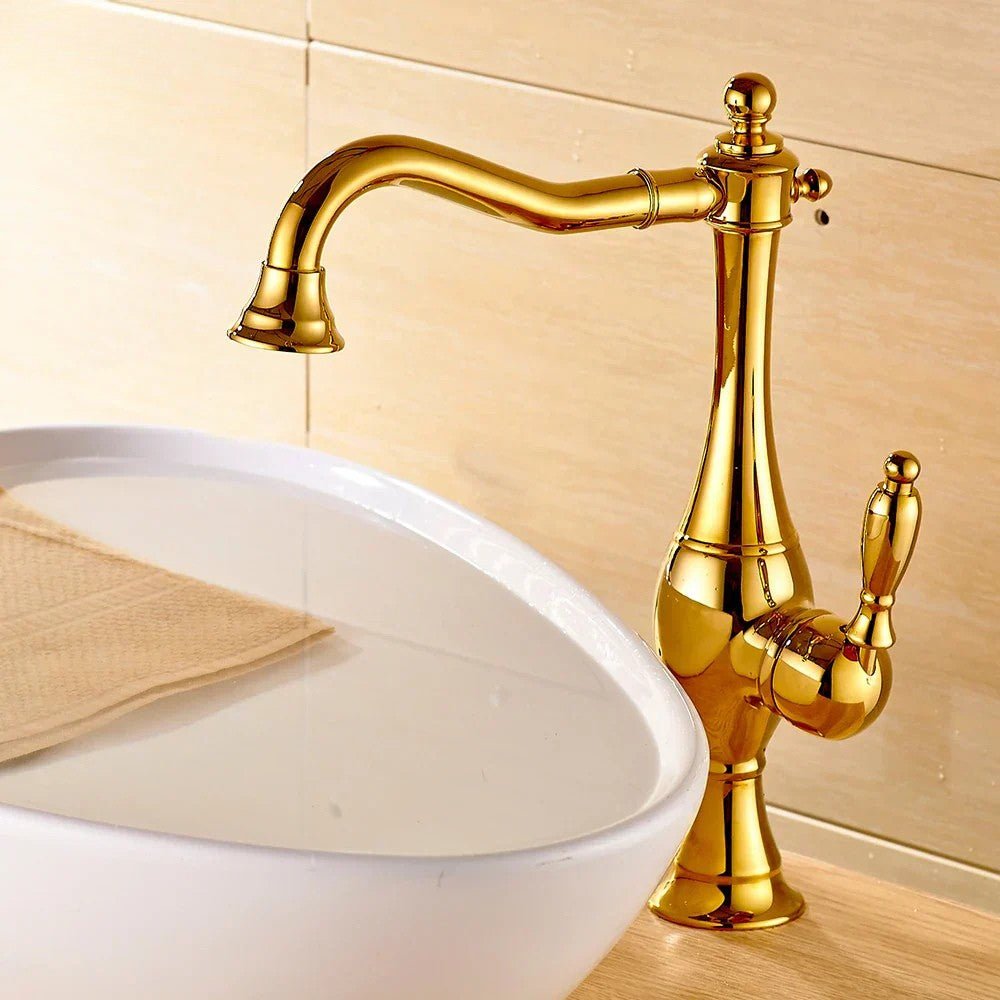 The Southern Atelier – Elegant Brass Basin Faucet in Polished Finish for Stylish Bathrooms with Modern Aesthetics - The Southern AtelierSKU_1767876350355_402