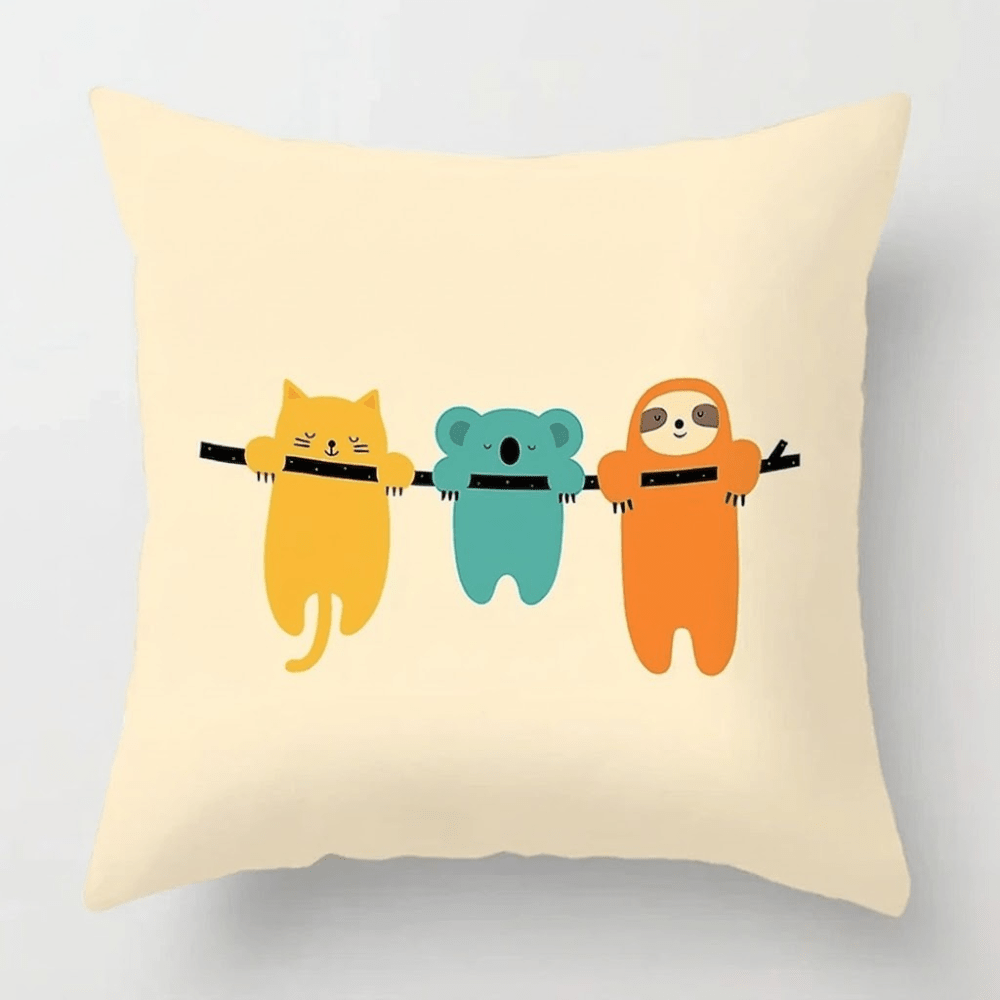 The Southern Atelier – Elegant Cartoon Animal Printed Cushion Cover for a Playful Touch - The Southern AtelierSKU_1774881531239_20