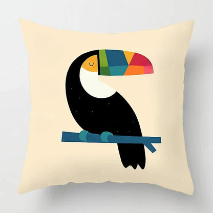 The Southern Atelier – Elegant Cartoon Animal Printed Cushion Cover for a Playful Touch - The Southern AtelierSKU_1774881531239_722