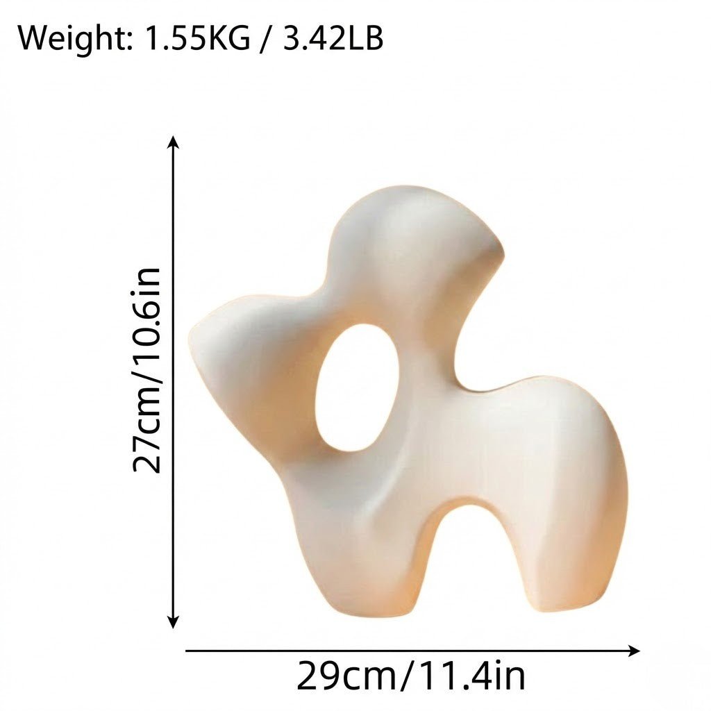 The Southern Atelier – Elegant Ceramic Abstract Sculpture for Home and Office Décor, Infusing Style and Charm - The Southern AtelierSKU_1767876352173_382