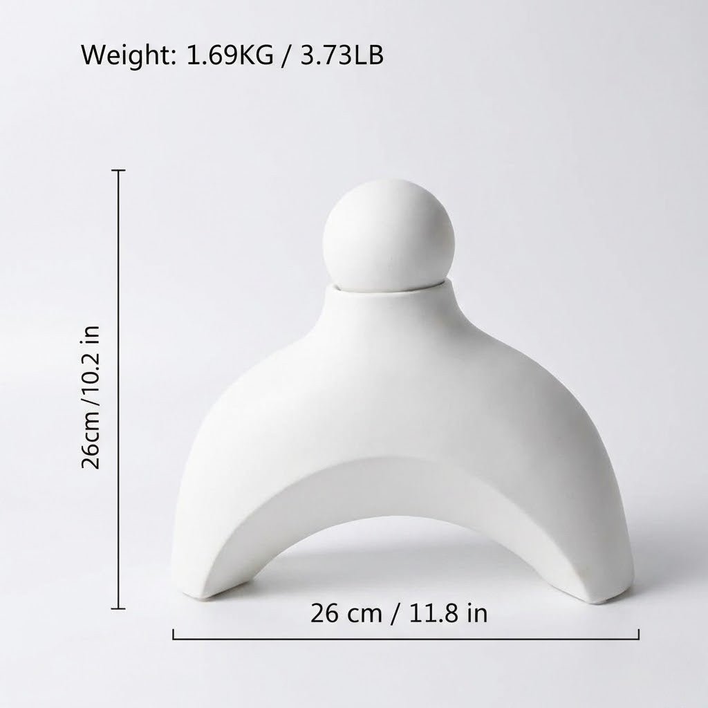 The Southern Atelier – Elegant Ceramic Abstract Sculpture for Home and Office Décor, Infusing Style and Charm - The Southern AtelierSKU_1767876352173_382