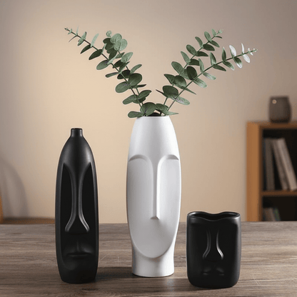 The Southern Atelier – Elegant Ceramic Ancient Art Head Vase for a Serene Ambiance - The Southern AtelierSKU_1763119439138_404