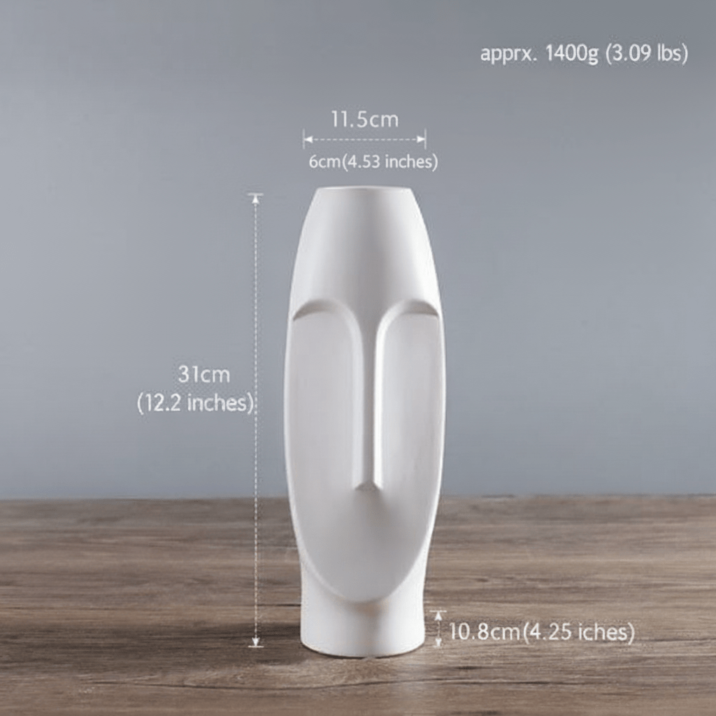 The Southern Atelier – Elegant Ceramic Ancient Art Head Vase for a Serene Ambiance - The Southern AtelierSKU_1763119439138_404